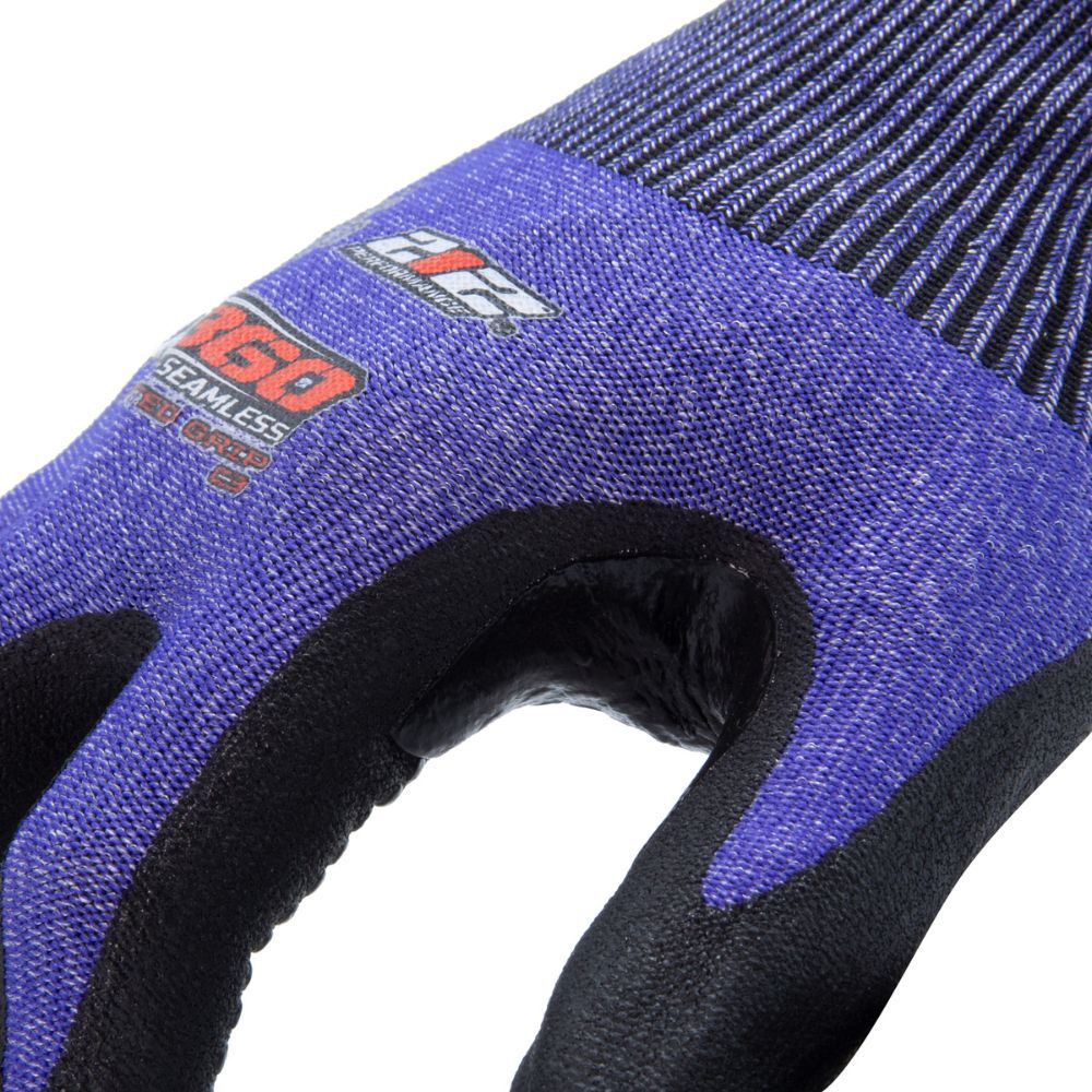 **212 Performance AXDGC3 03 010 AX360 Seamless Cut Resistant Nitrile Dipped Gloves (EN Level 3) - Large, Blue - Ideal for Construction, Automotive & Industrial Work**