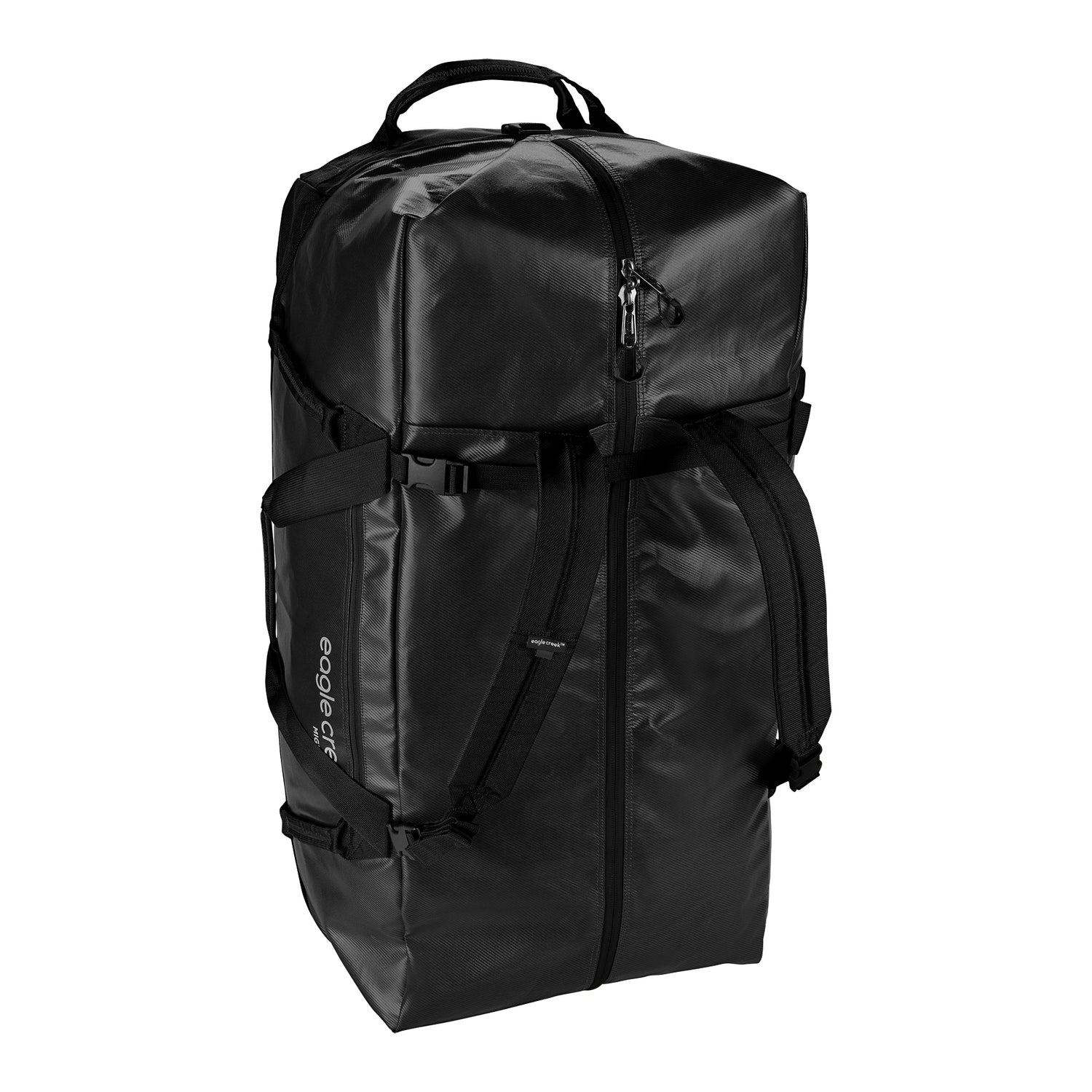 Eagle Creek Migrate Wheeled Duffel 130L Black - Large Travel Duffel Bag with Wheels for Airplane, Camping & Adventure Trips