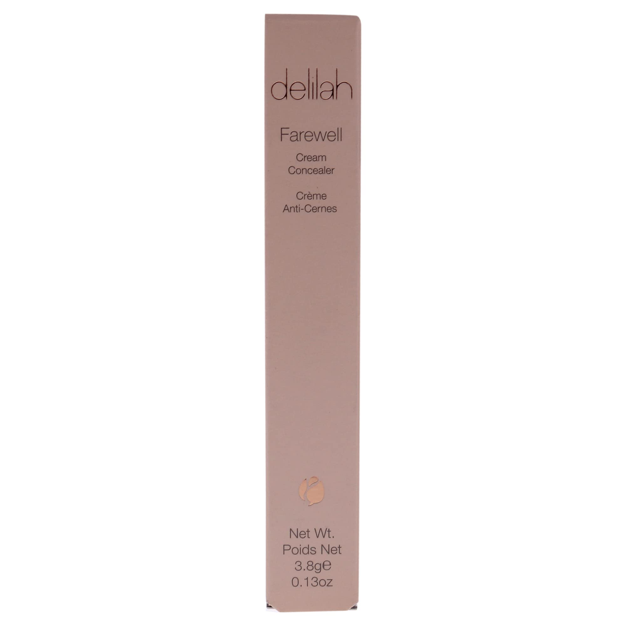 Delilah Farewell Cream Concealer - Full Coverage, Long-Lasting, 0.13 oz - Perfect for Dark Circles, Blemishes & Under Eye Concealing - Ideal for Everyday Makeup & Professional Use