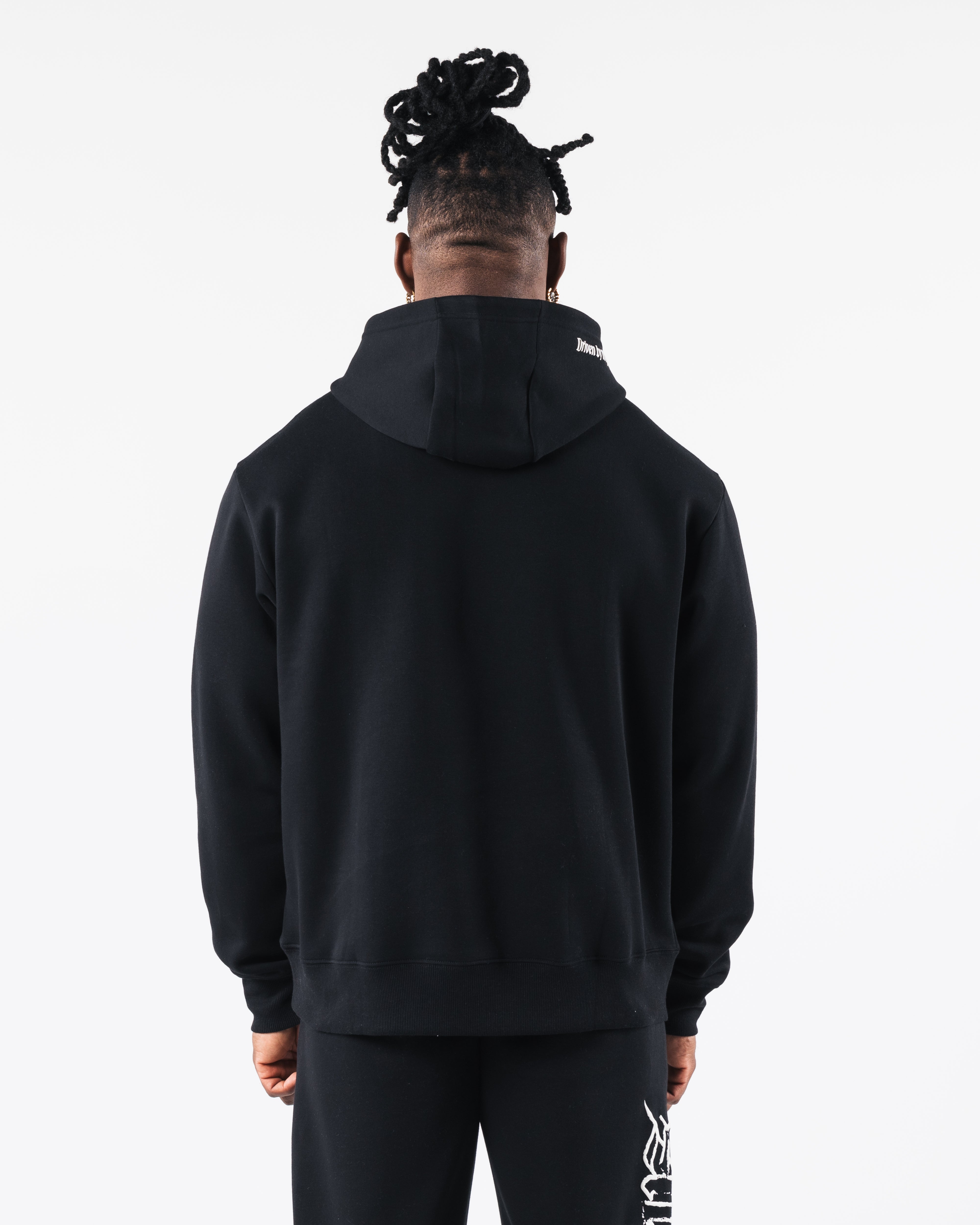 Script Hoodie - Black | Stylish & Comfortable Pullover Sweatshirt for Men & Women | Perfect for Casual Wear, Gym, and Outdoor Activities