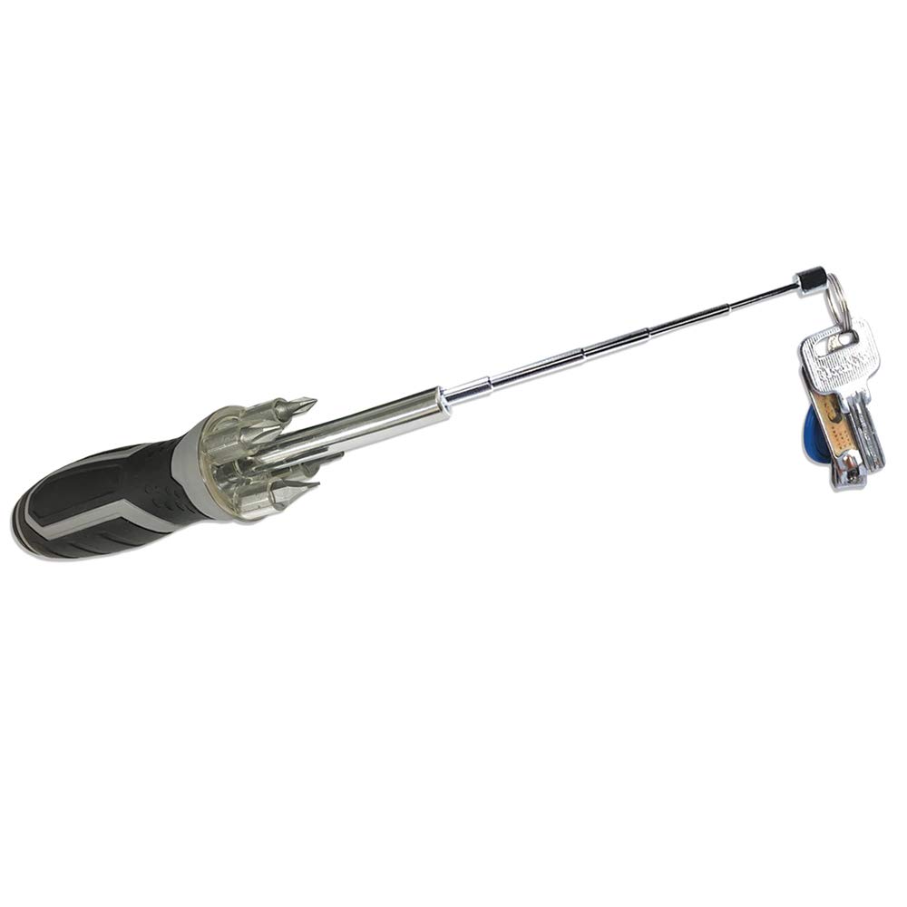 Magnetic LED Screwdriver Set with Drive Socket & 12