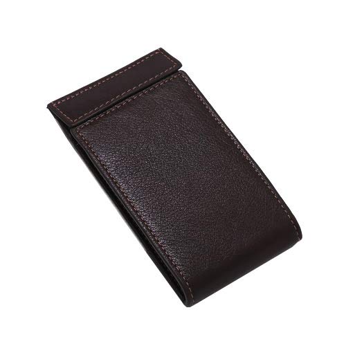 Ashford 9149-022 Genuine Leather Deep Micro Wallet for Men - Slim RFID Blocking Minimalist Wallet with Multiple Card Slots & Cash Pocket - Perfect for Travel, Business & Everyday Carry (Brown)