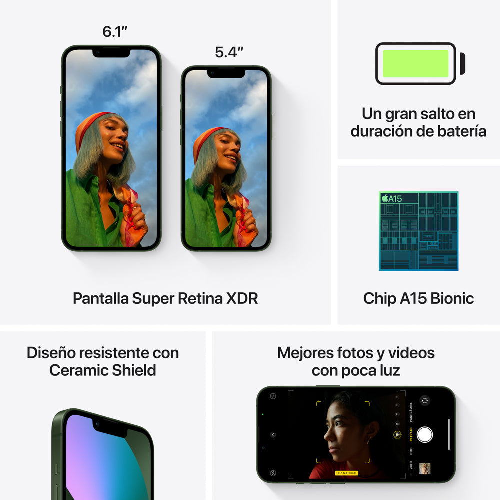 iPhone 13 256GB Unlocked Smartphone - Alpine Green | 6.1
