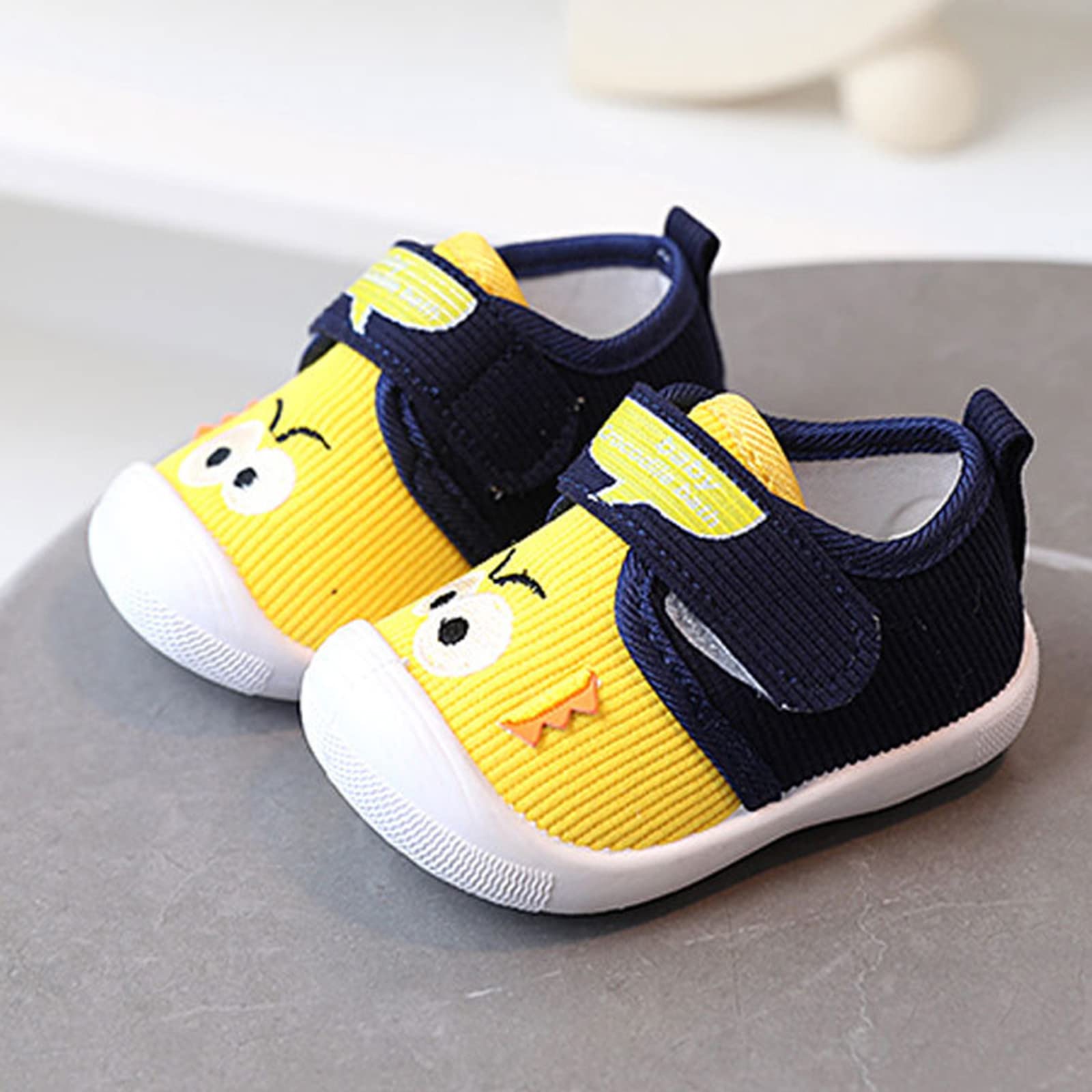 Lisdwde Unisex Kids Sneakers - Lightweight Slip-On Walking Shoes for Toddlers Boys & Girls | Winter Baby Shoes for Playground, School & Outdoor Activities