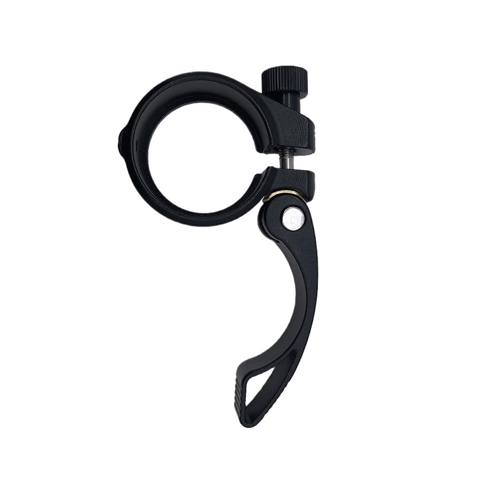 Quick Release Bike Seat Clamp 38.1mm/40mm/40.8mm - Adjustable Aluminum Alloy Seat Post Clamp for Cycling - Secure & Easy Height Adjustment (40.8mm Black) - Perfect for Mountain Bikes, Road Bikes & Commuter Bicycles