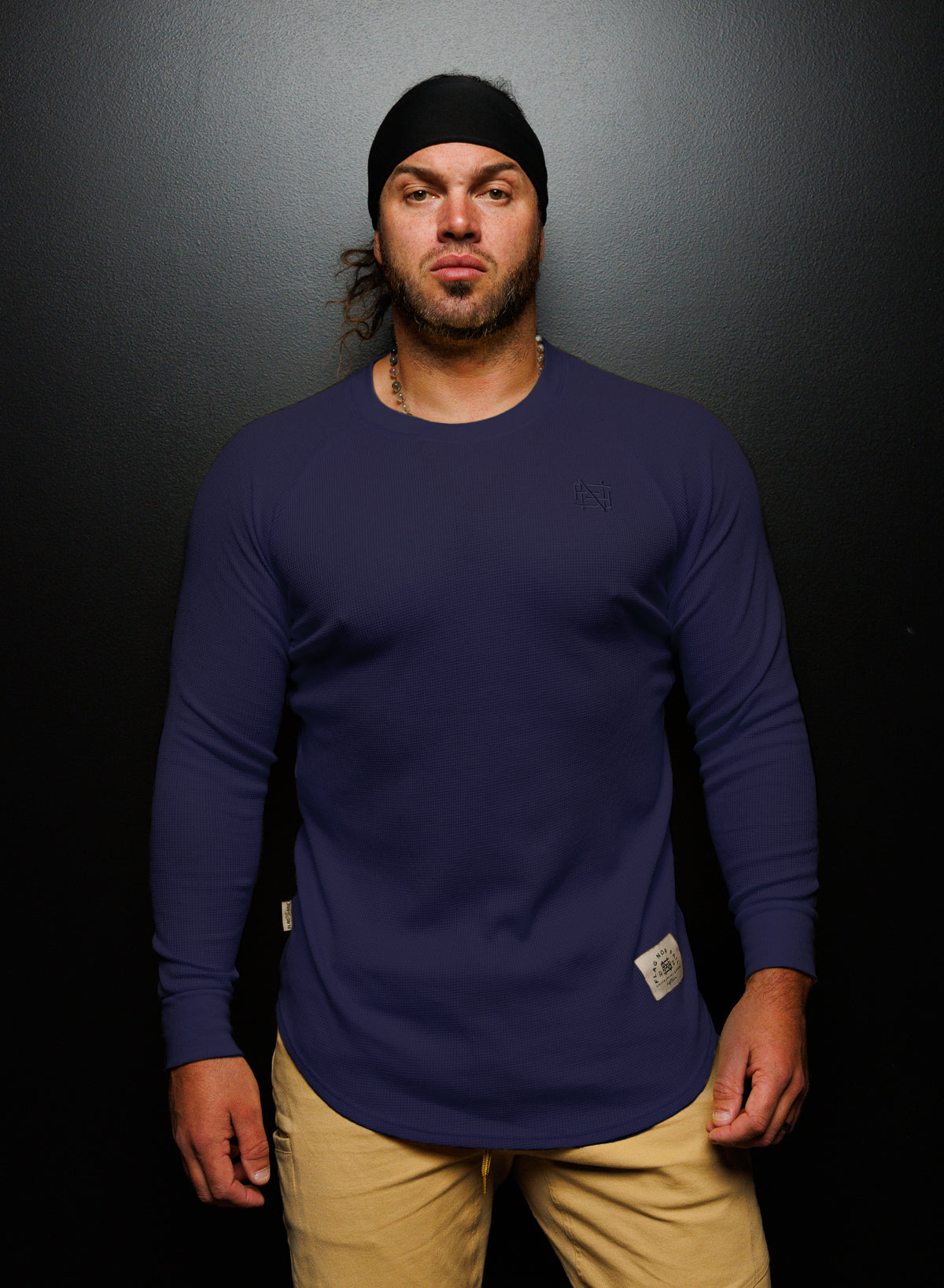 Men's Lightweight Thermal Underwear Set - Navy Blue, Warm & Comfortable for Winter, Hiking, Skiing & Outdoor Activities