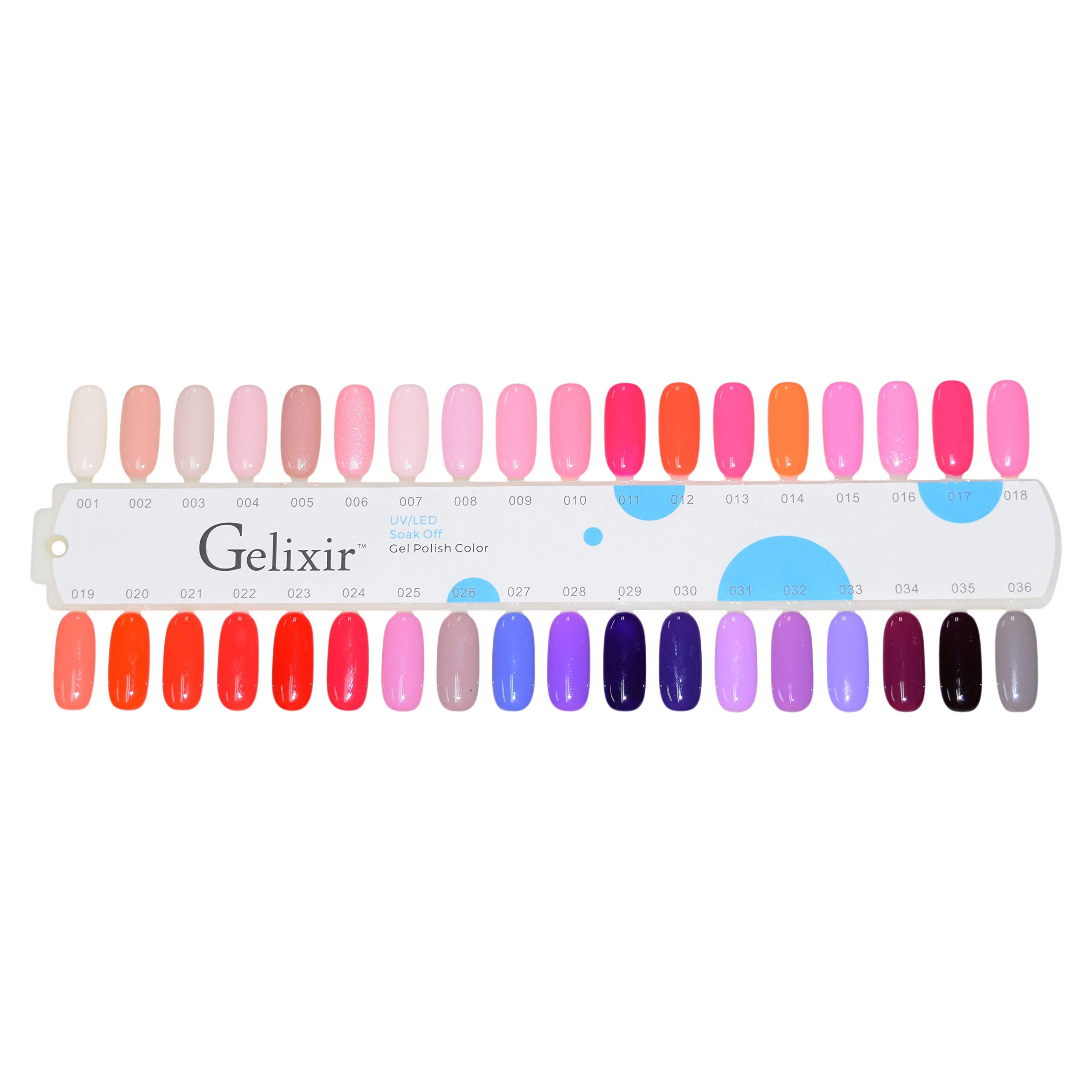 Gelixir 100% Pure Gel Nail Polish Set - Long Lasting Soak Off UV LED Nail Art Kit for Salon & Home Manicure - Perfect for Weddings, Parties & Special Occasions