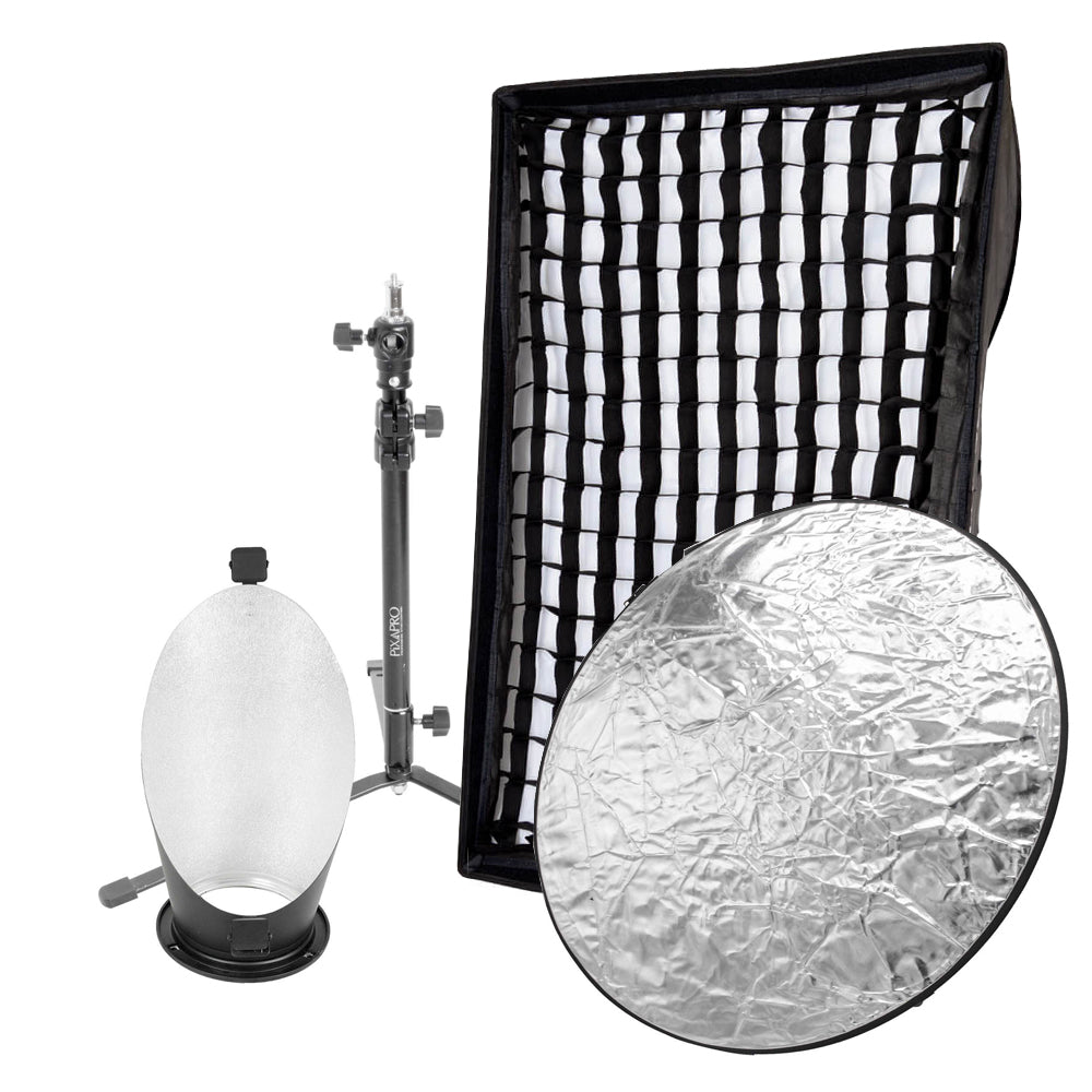 Professional Portrait Modifier Accessory Kit with Rectangular Softbox - Perfect for Studio Photography, YouTube Videos, and Product Shoots