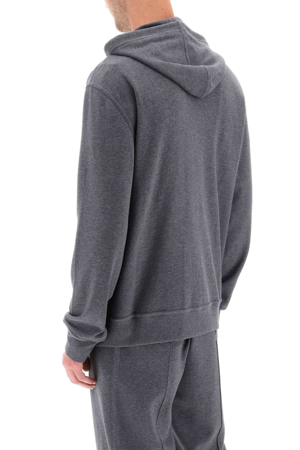 Brunello Cucinelli Men's Zip-Up Hoodie - Premium Techno Cotton Pullover for Casual Wear & Outdoor Activities