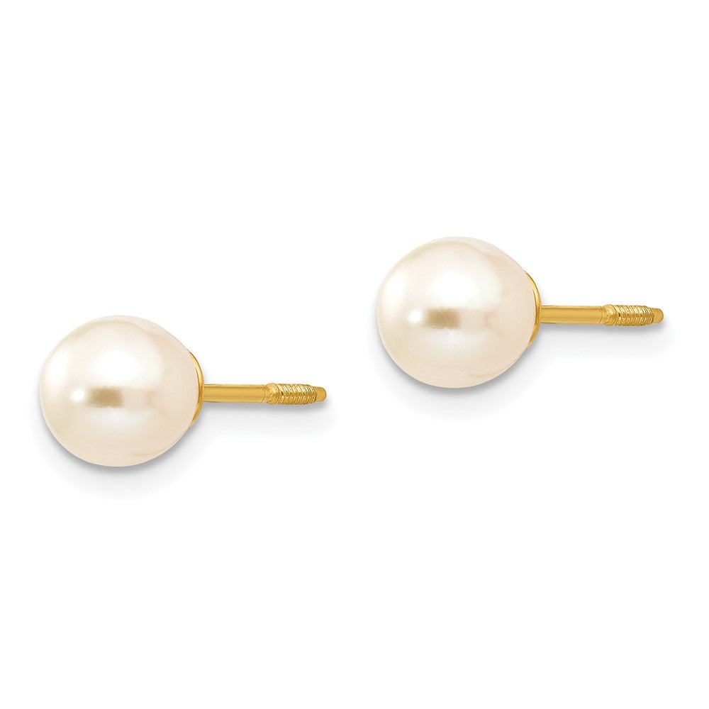 Reversible Gold Madi K Cultured Pearl & Bead Drop Earrings SE263 - Elegant Jewelry for Weddings, Parties & Special Occasions
