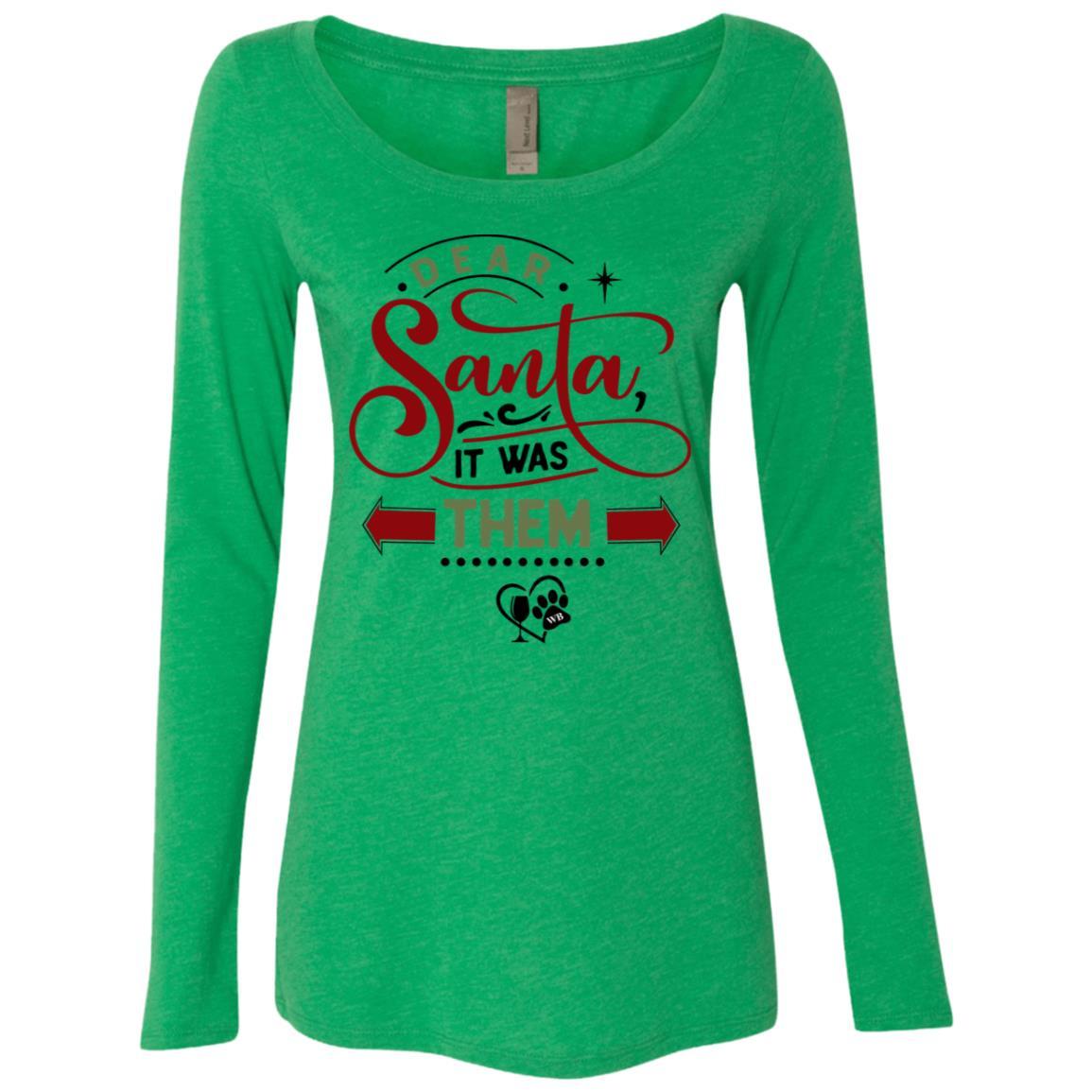 WineyBitches.Co Women's Long Sleeve Scoop Neck Triblend T-Shirt - Soft Comfort Fit for Casual Wear, Lounge & Everyday Outfits