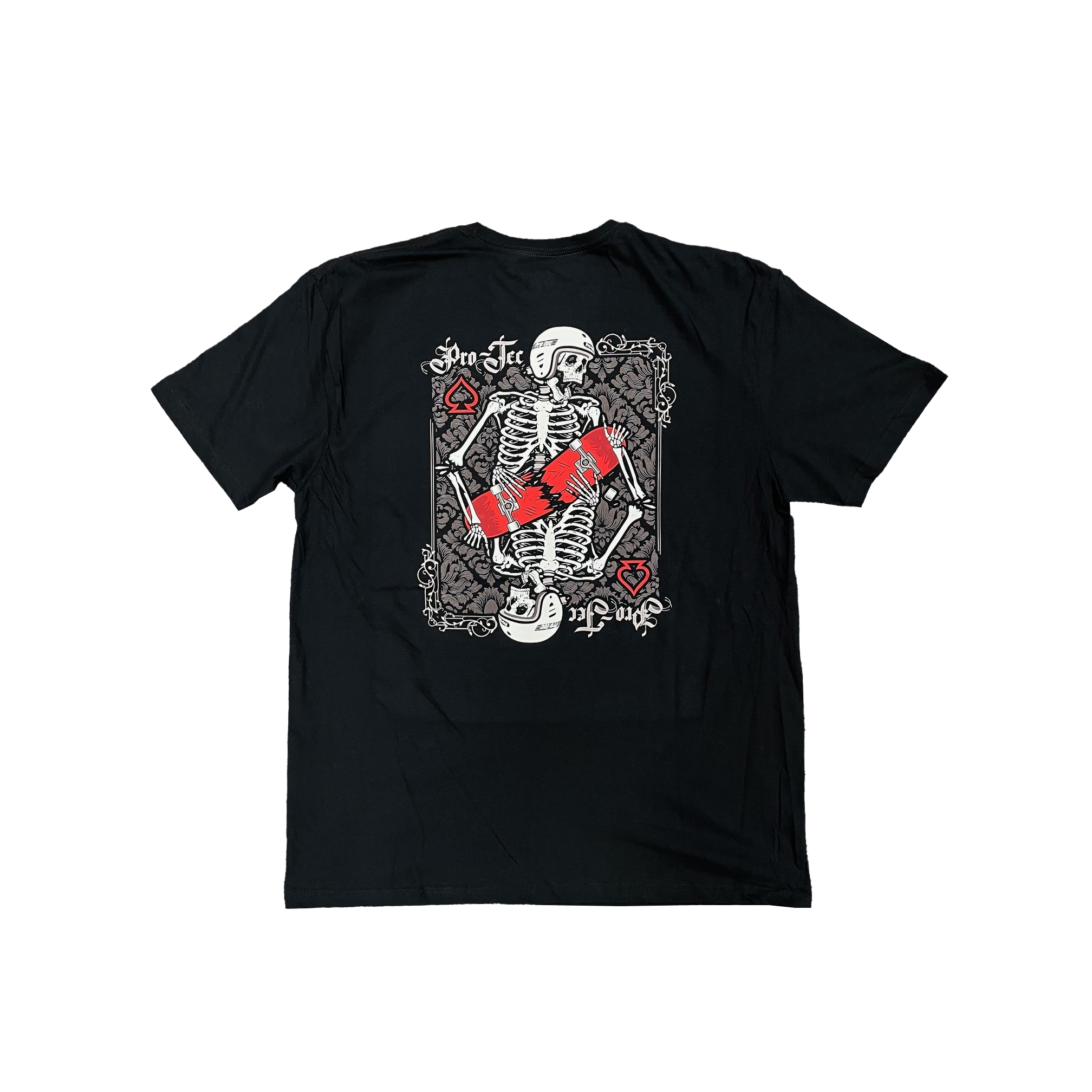 Pro Tec Spade Doom Card Tee - Black Graphic T-Shirt for Men | Casual Streetwear & Gaming Apparel | Perfect for Everyday Wear, Gaming Events & Skateboarding