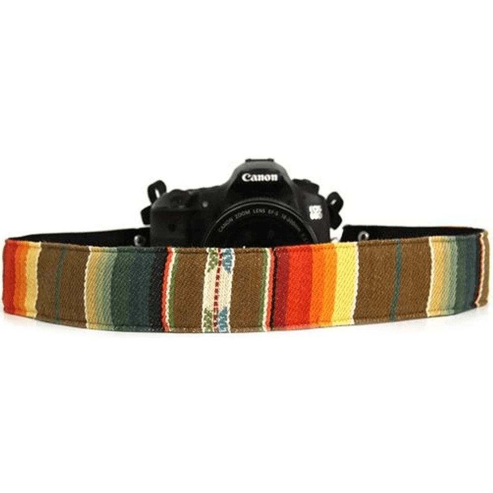 Capturing Couture Camera Strap - Premium Adjustable Neck Strap for DSLR & Mirrorless Cameras | Indian Summer Pattern | Perfect for Travel Photography & Outdoor Adventures