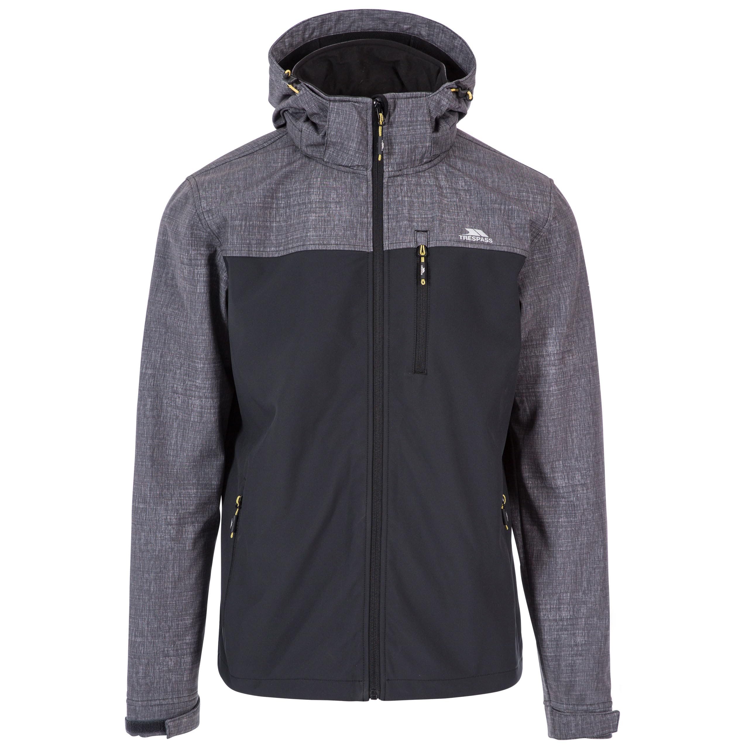 Men's Abbott Softshell Jacket - Lightweight Waterproof Windbreaker for Outdoor Hiking, Camping & Travel - Cold Weather Wind Resistant Jacket with Fleece Lining