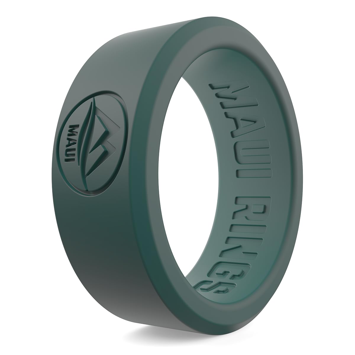 **Durable Silicone Wedding Rings for Men - Comfortable & Safe Solid Style Engagement Band - Gym, Sports, Workout & Active Lifestyle**