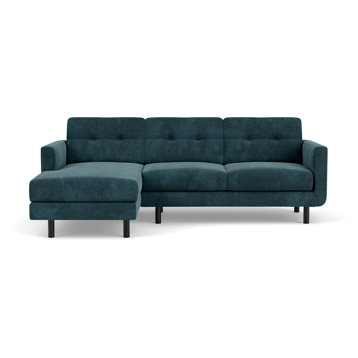 Conrad Fabric Left Chaise Sofa - Modern L-Shaped Sectional Couch with Reversible Chaise Lounge for Living Room, Apartment & Home Theater Comfortable Seating