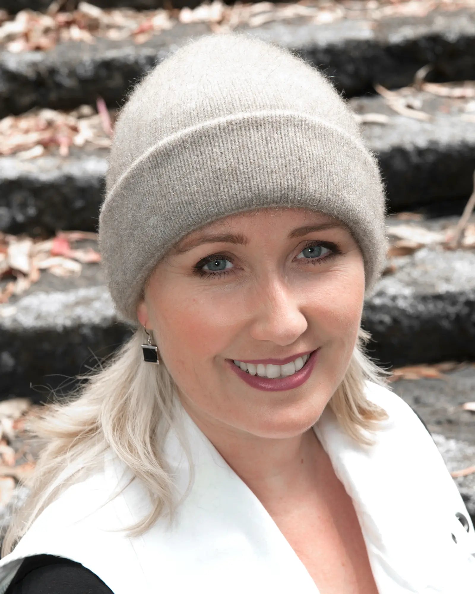 NX101 Natural Plain Beanie Hat - Soft Winter Knit Cap for Men & Women - Perfect for Outdoor Activities, Skiing, and Cold Weather Fashion