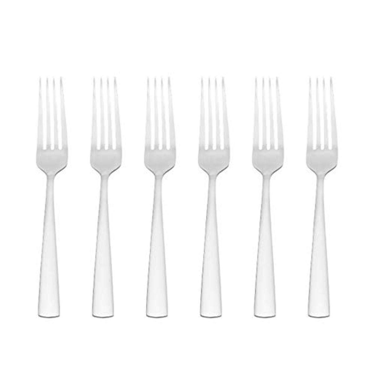 Oneida Nocha 6-Piece Stainless Steel Dinner Forks Set - Elegant Flatware for Formal Dining, Restaurants & Home Entertaining