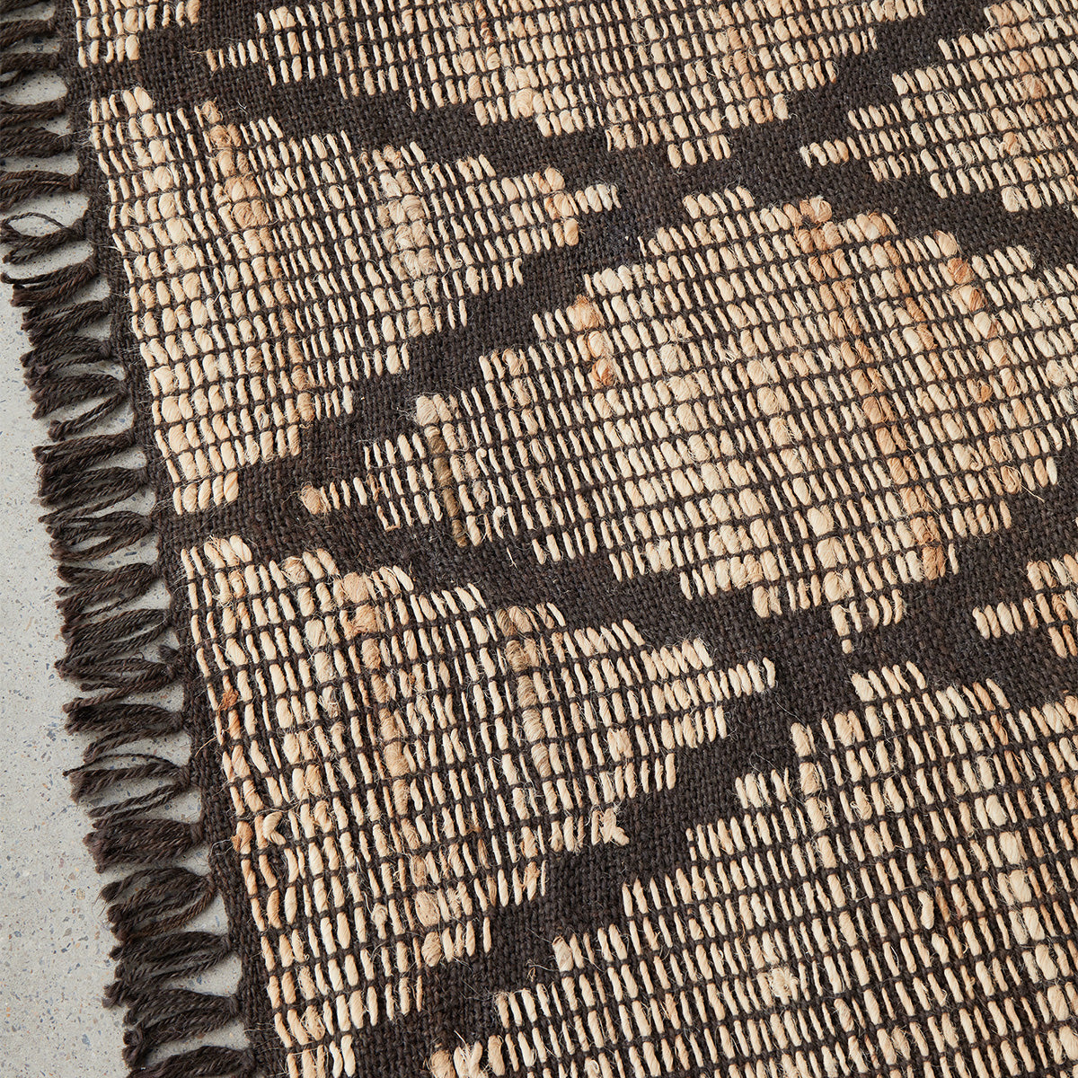 Handmade Bali Rug - Premium Jute & Cotton Boho Chic Area Rug for Living Room, Bedroom & Nursery - Eco-Friendly & Soft Floor Decor