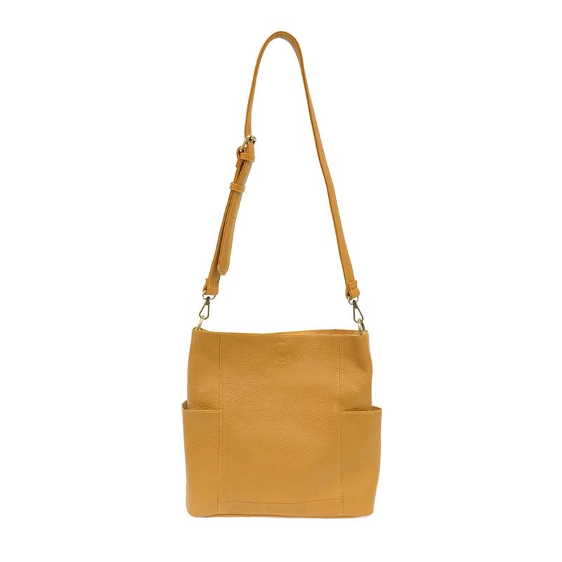 Joy Susan Side-Pocket Bucket Bag - Kayleigh Crossbody Handbag for Women | Fashionable Shoulder Purse with Zipper Closure | Perfect for Work, Travel & Everyday Use