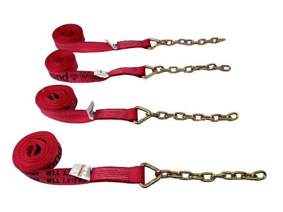 2-Pack 14' Foot Diamond Weave Strap with 12