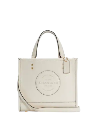Coach Dempsey Tote 22 With Signature Patch - Stylish Leather Handbag for Women, Perfect for Work, Travel & Everyday Use