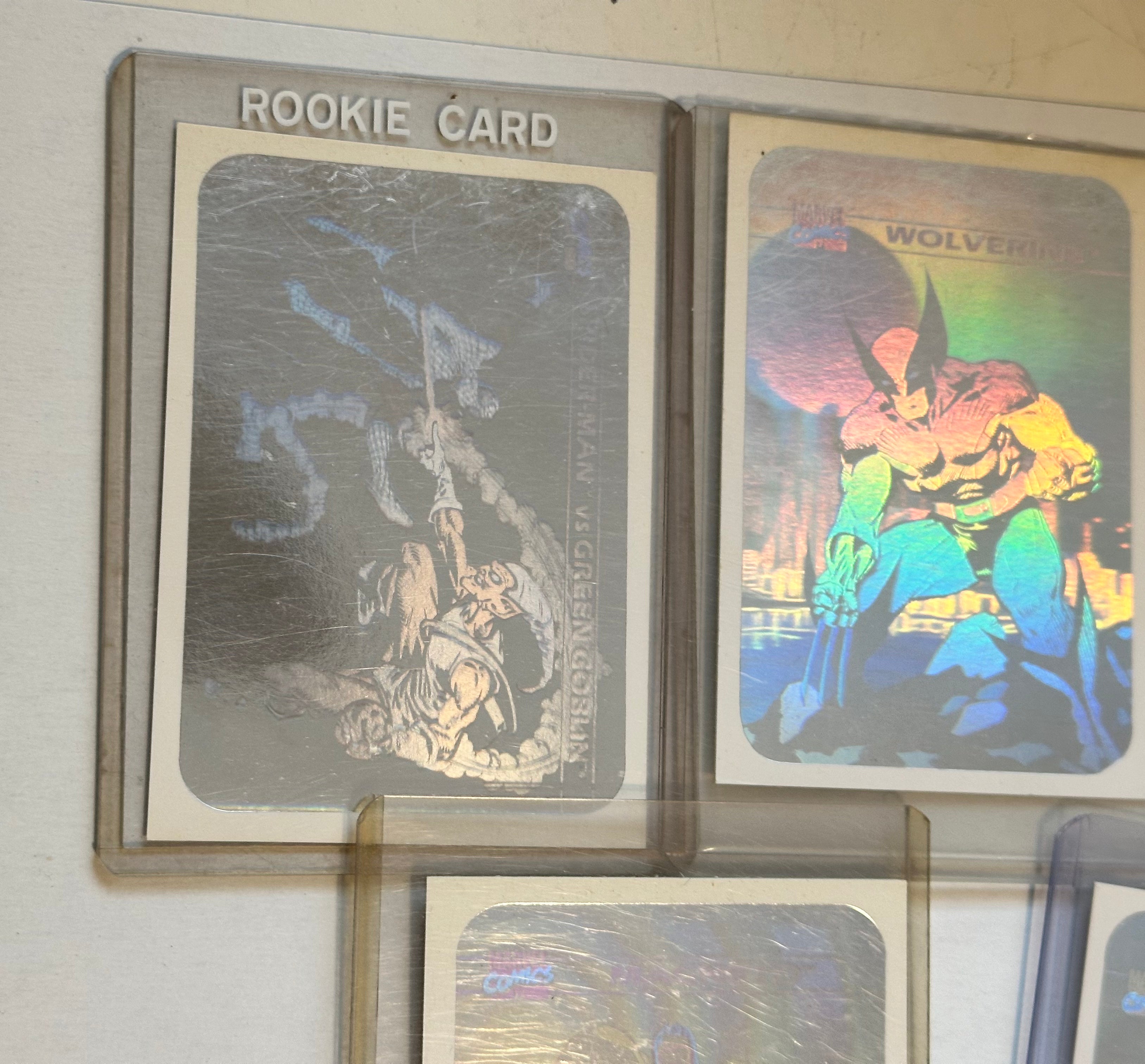 Marvel Universe Series 1 Rare 5-Card Hologram Insert Set 1990 - Collectible Trading Cards for Marvel Fans & Comic Book Enthusiasts
