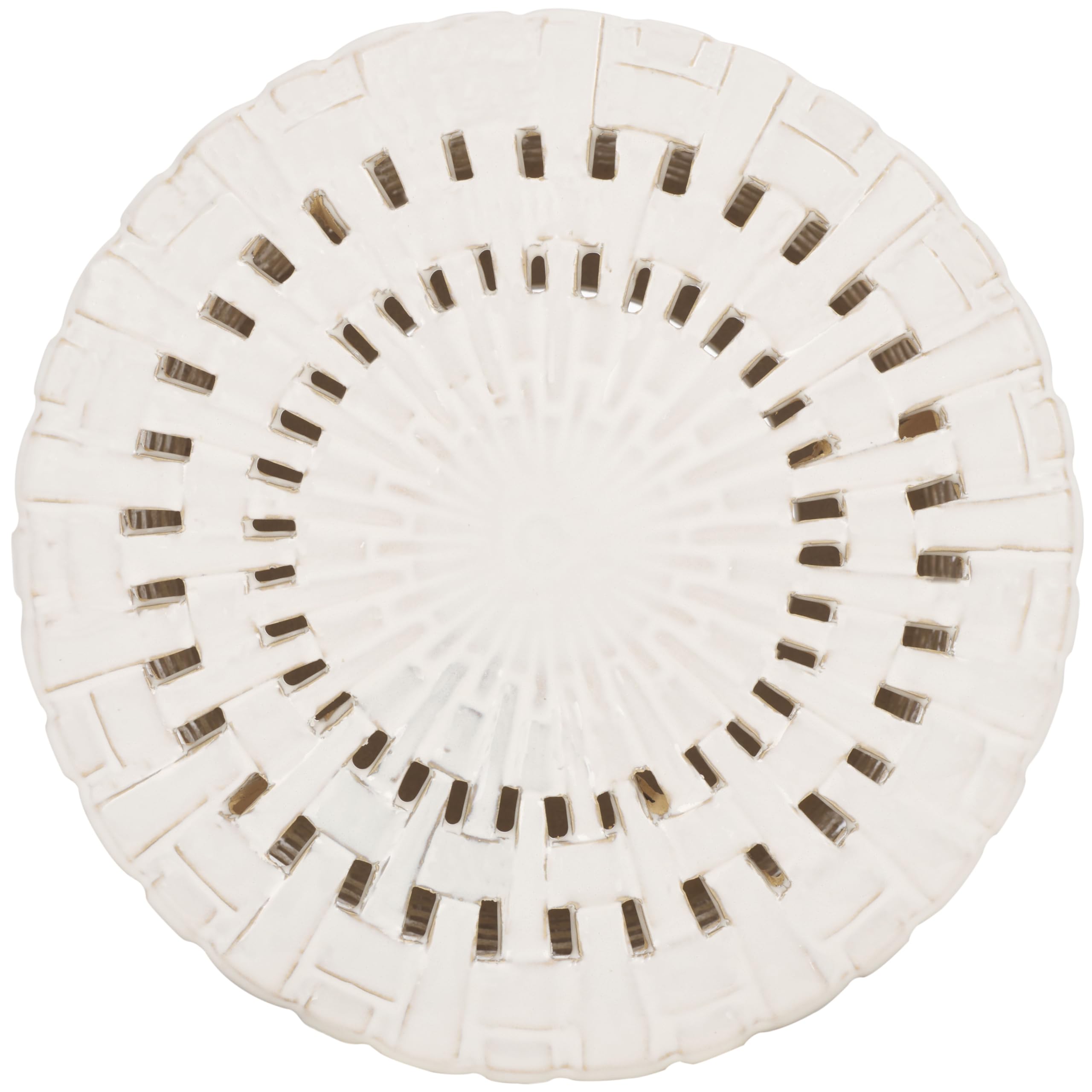 SAFAVIEH Sayre 18-inch Ceramic Garden Stool - Cream Decorative Accent Table for Indoor & Outdoor Use - Perfect for Living Room, Bathroom, Patio, Side Table & Plant Stand - Ready to Use Fully Assembled Home Decor