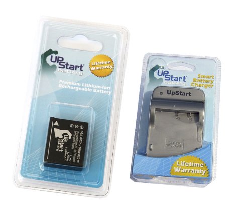 Replacement Battery and Charger for Panasonic LUMIX DMC-TZ2 Camera - 1000mAh 3.7V Lithium-Ion Battery Compatible with Panasonic CGA-S007A - Perfect for Travel Photography, Vlogging, and Outdoor Adventures
