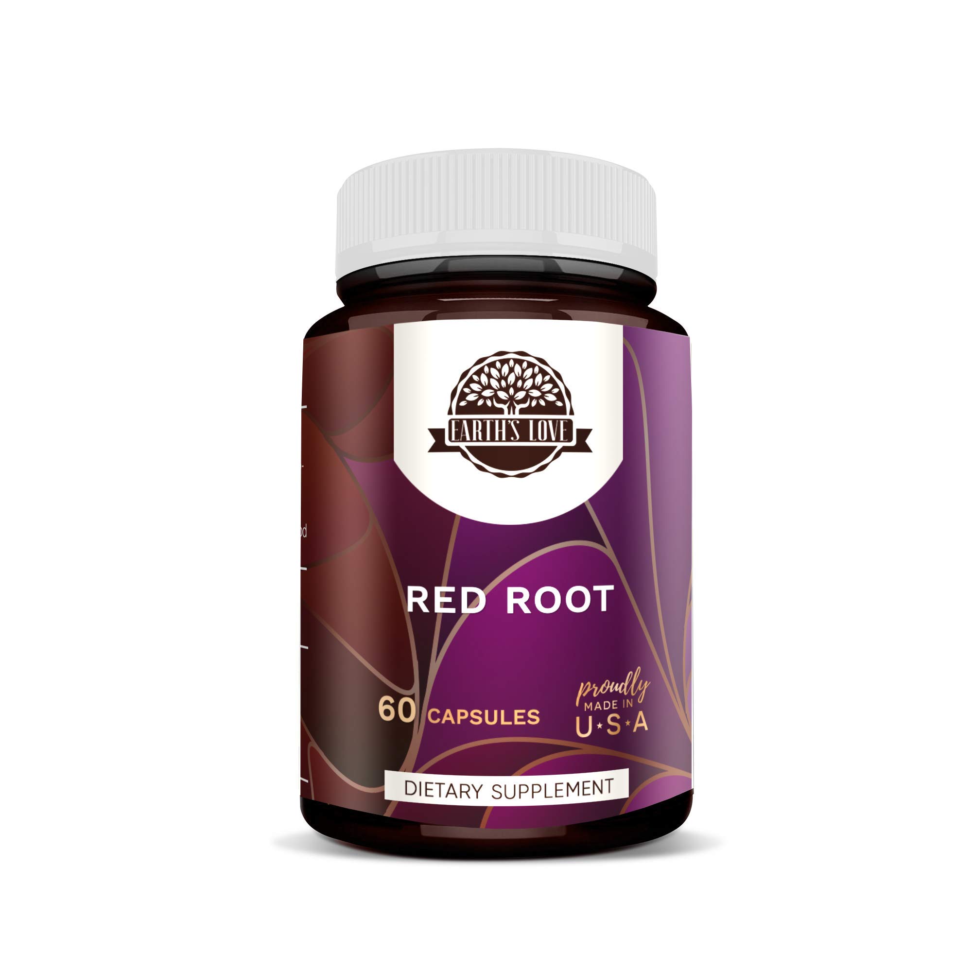 Earth's Love - Wildcrafted Red Root (Ceanothus Americanus) 500mg Capsules (60 Count) | Herbal Supplement for Immune Support & Circulation | Perfect for Daily Wellness Routine & Natural Remedies