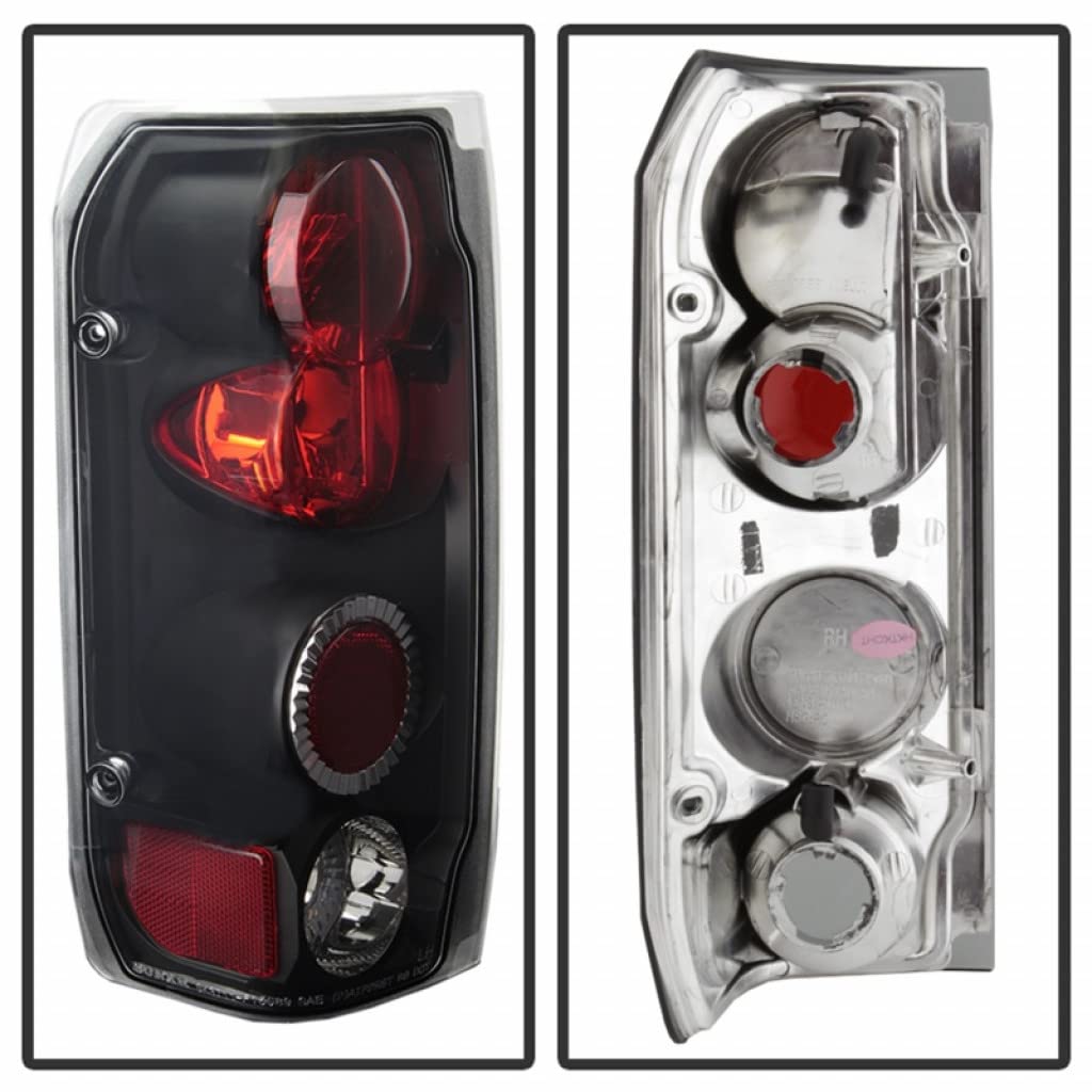 Spyder Euro Style Black Tail Lights Pair for Ford F-150 1987-1996 | Model 5003300 | Upgrade Your Truck's Rear Lighting for Night Driving & Enhanced Style