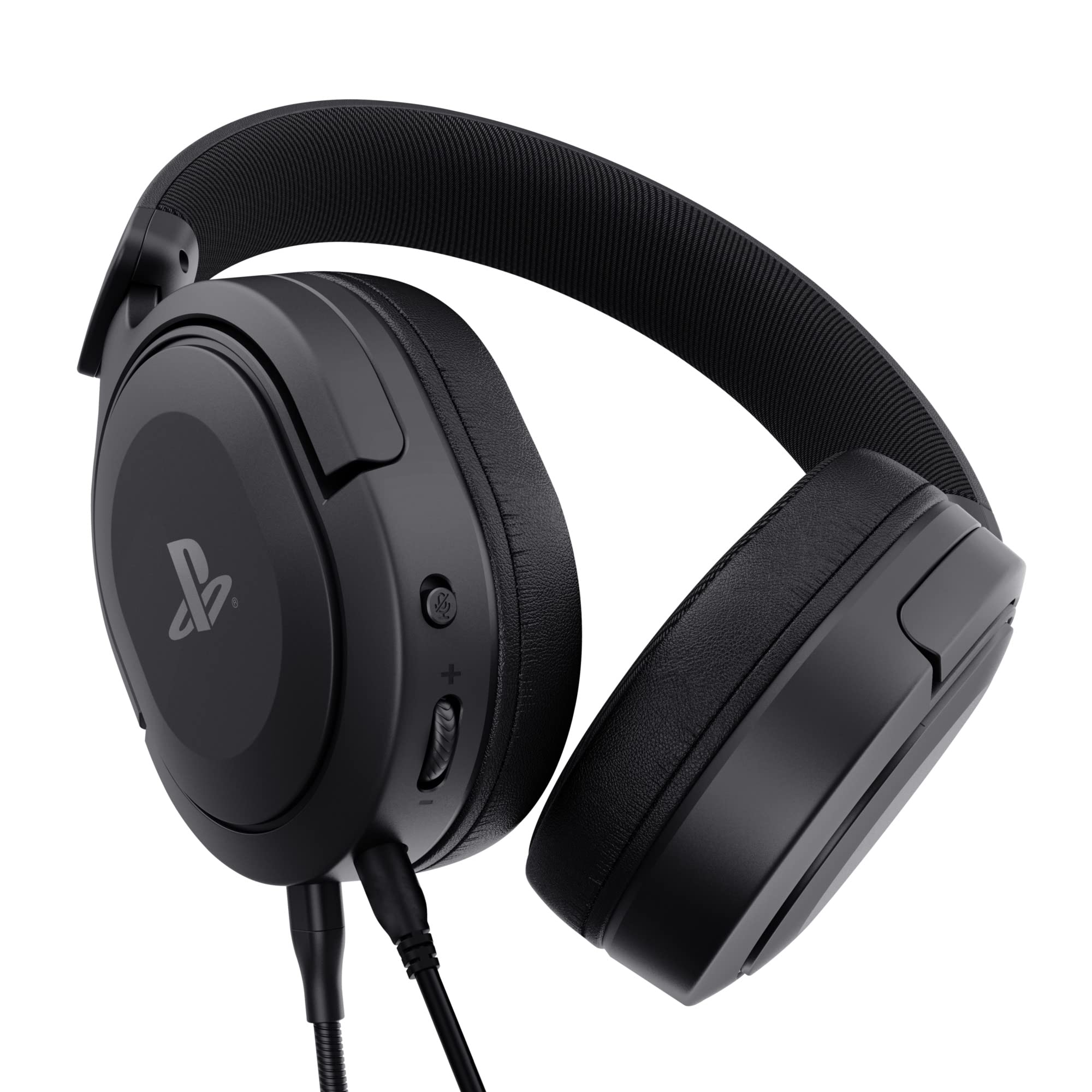 Trust Gaming GXT 498 Forta Officially Licensed PS5 Headset - Wired Over-Ear Gaming Headphones for PlayStation 5/PS4 with 50mm Drivers, Detachable Mic & 1.2m Cable (Black) | Perfect for Competitive Gaming, Streaming & Long Play Sessions