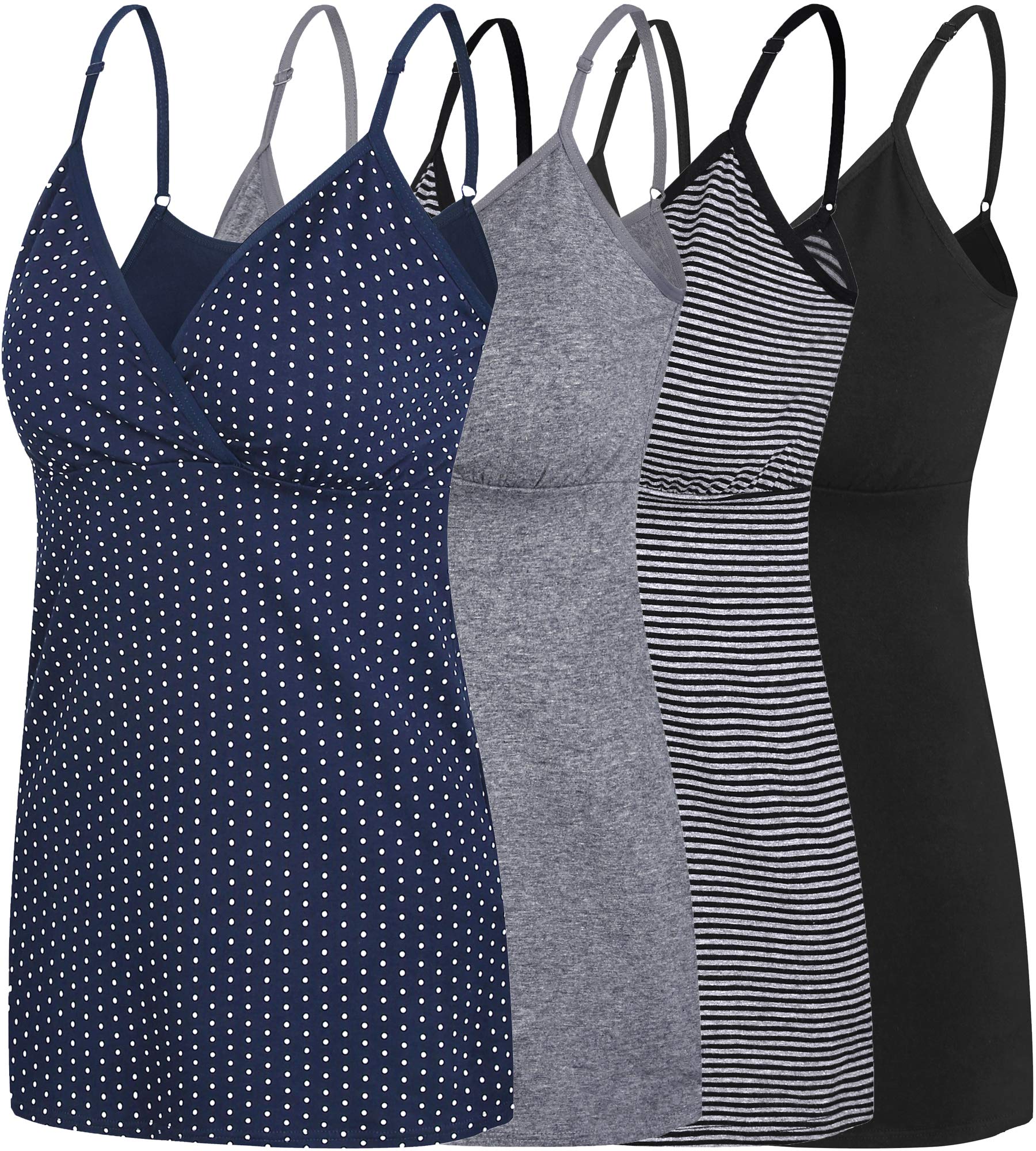 Maternity Nursing Tops for Breastfeeding - Comfortable Tank Shirt & Sleep Bra for Pregnant & Nursing Mothers | Perfect for Nighttime Feeding & Lounge Wear