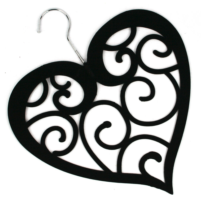 Heart-Shaped Scarf Hanger - Premium Wooden Closet Organizer for Shawls, Ties & Accessories - Perfect for Bedroom, Closet & Gift Giving