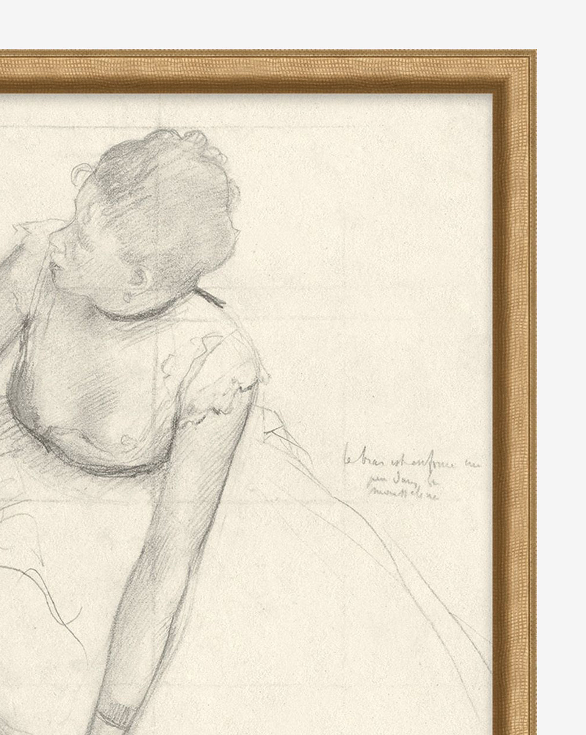 Elegant Sketched Dancer Wall Art Print - Hand-Drawn Ballet Dancer Illustration for Home & Office Decor - Perfect for Living Room, Bedroom, or Dance Studio Aesthetic