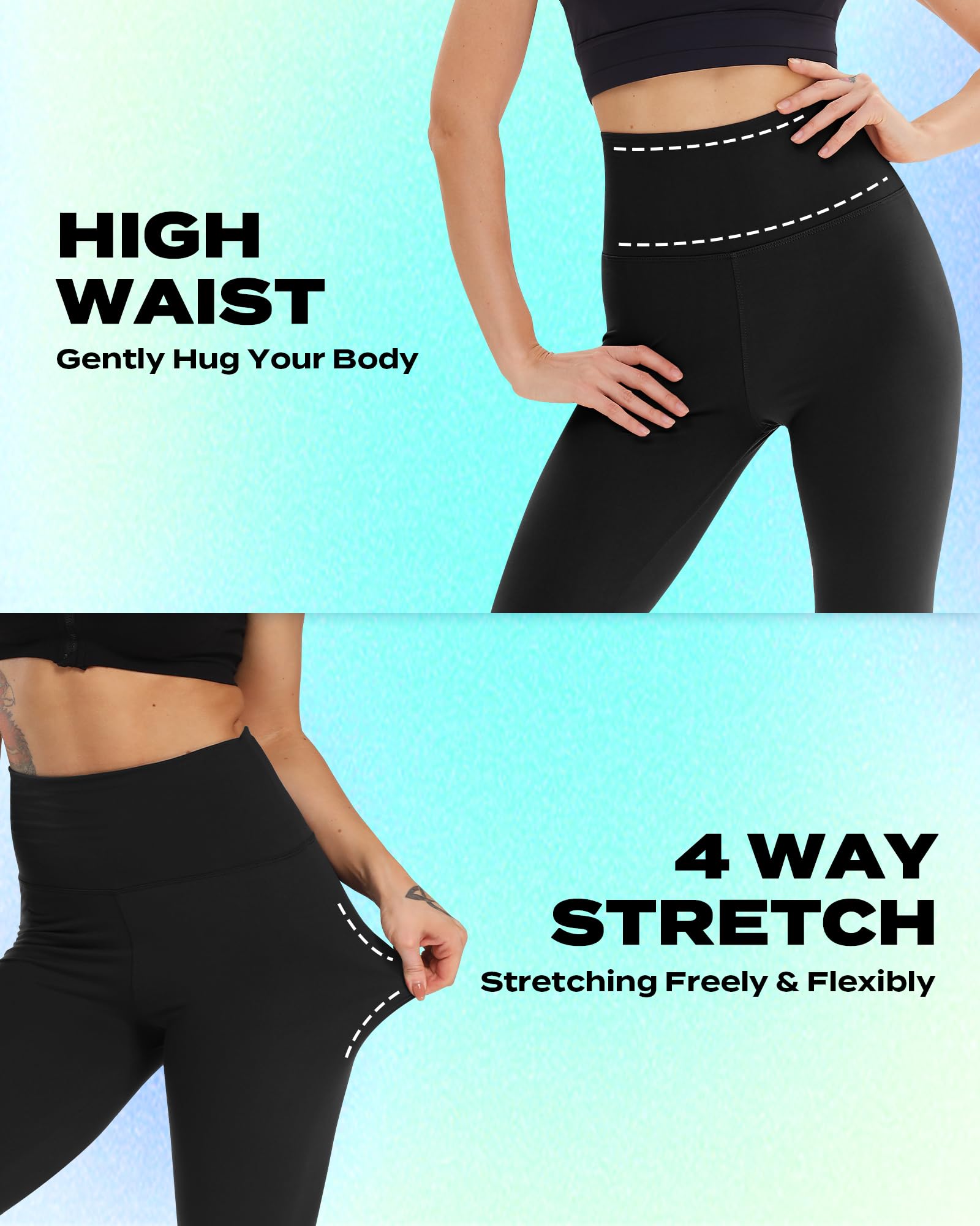 TNNZEET Women's High Waisted Capri Leggings with Pockets - Tummy Control Black Yoga Pants for Workout, Cycling & Everyday Wear | Comfortable & Stylish Activewear for Gym, Running & Casual Outfits
