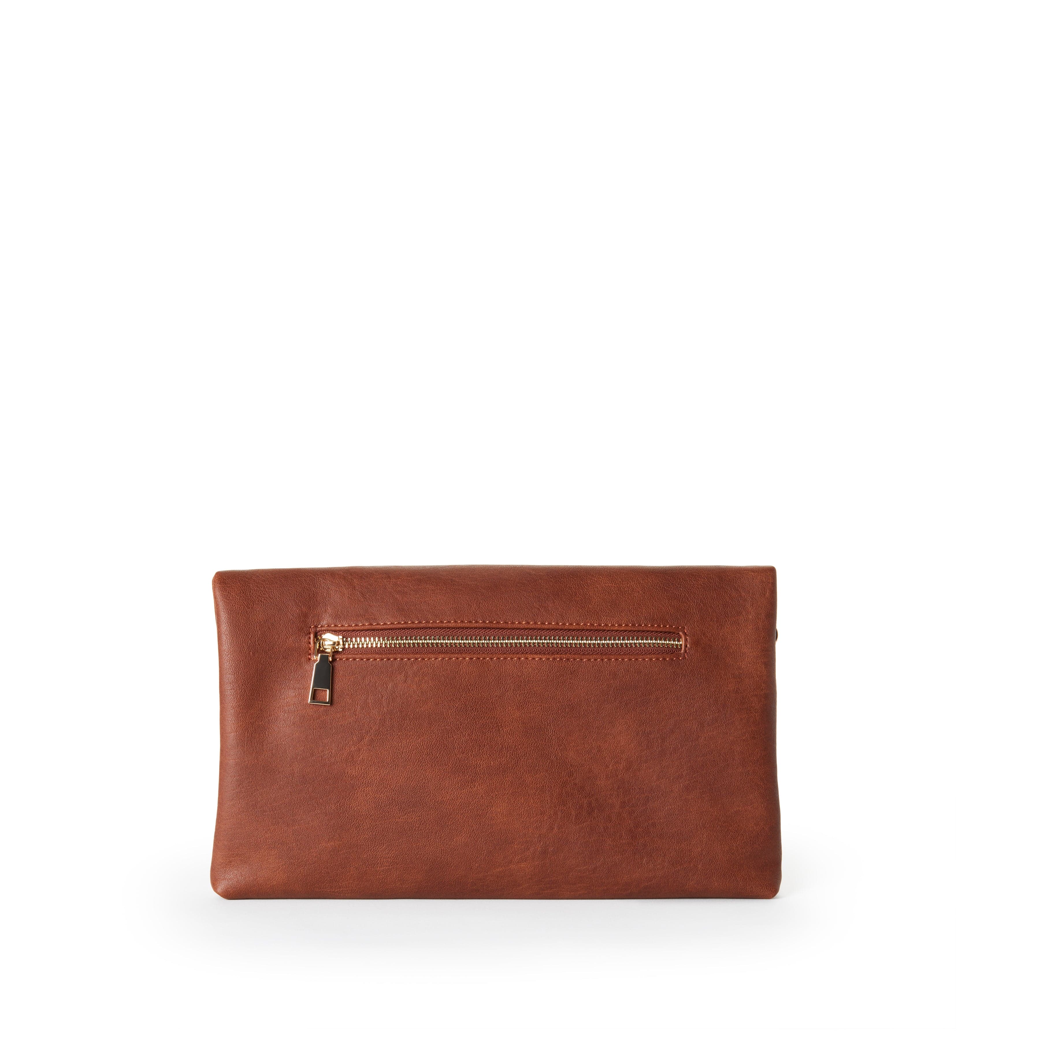 Cyndie Vegan Leather Asymmetrical Foldover Clutch - Stylish Crossbody Bag for Women | Multiple Colors | Perfect for Evening Parties, Date Nights & Special Occasions