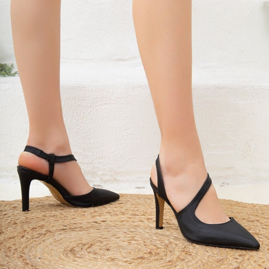 Lana Black High Heels for Women - Elegant Stiletto Pumps for Party, Wedding & Evening Events | Comfortable Dress Shoes with Pointed Toe & Slip-Resistant Sole