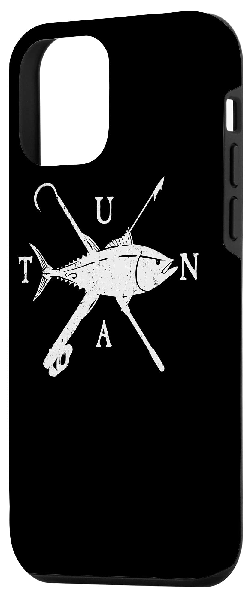 iPhone 12 Mini Case with Tuna Fishing Logo - Harpoon & Gaff Design for Fishermen | Perfect for Deep Sea Fishing & Outdoor Adventures