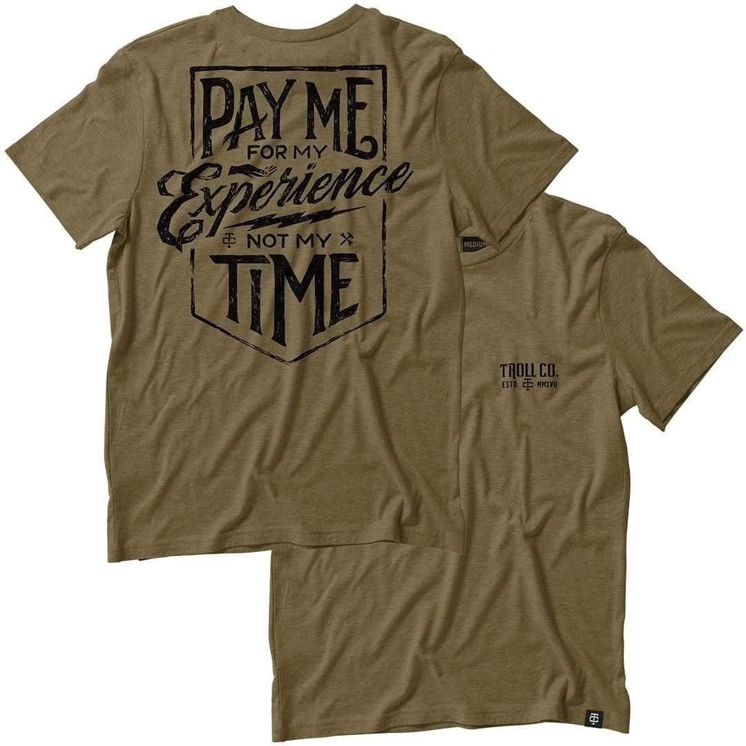 Pay Me Tee - Military Green Cotton T-Shirt for Men & Women | Casual Streetwear & Everyday Comfort