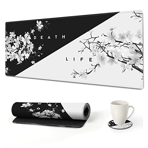 Black White Cherry Blossom