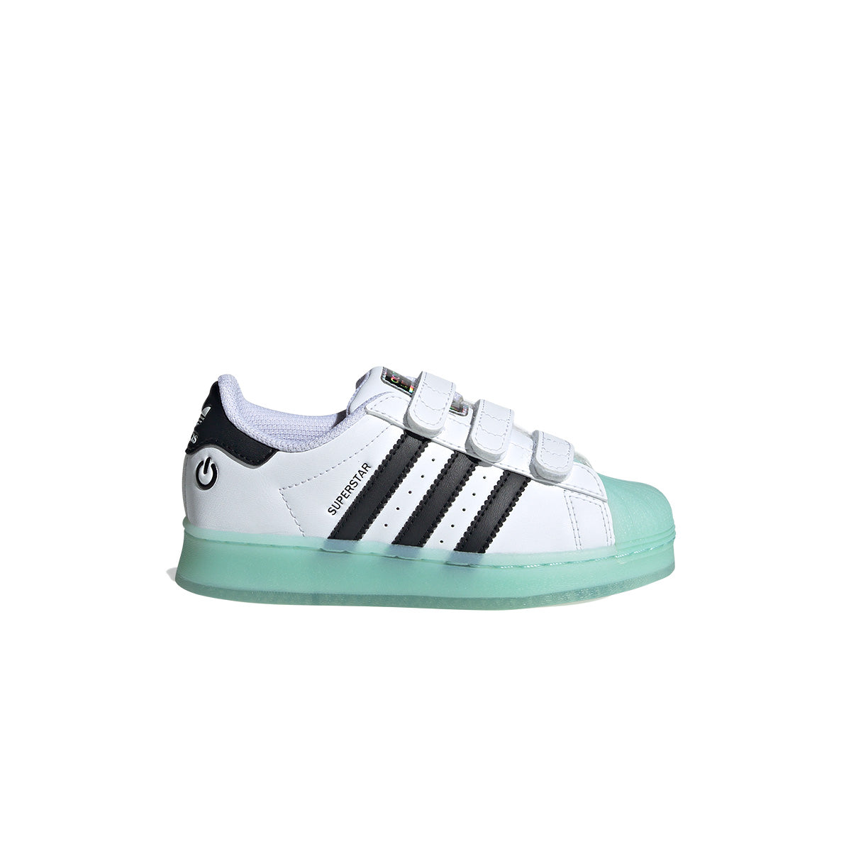 Kids Superstar LED Light Up Sneakers - White Glow Shoes for Boys & Girls - Perfect for Parties, Halloween & Nighttime Fun