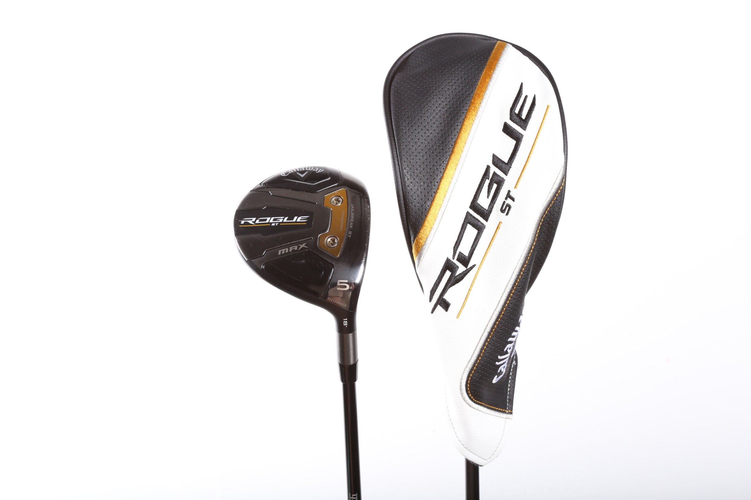 Used Callaway Rogue ST MAX 5 Wood Golf Club - 18° Stiff Flex Right Handed - Perfect for Long Fairway Shots & High Launch Angles