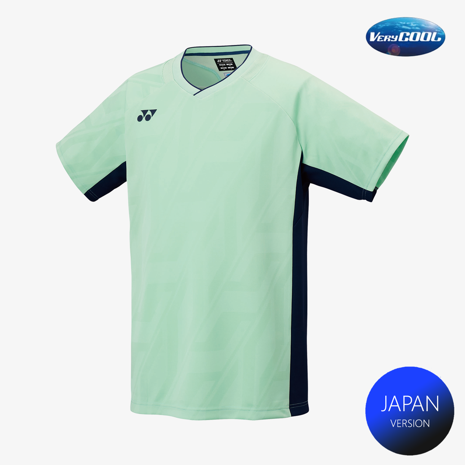 Yonex Men's Crew Neck T-Shirt 10632 - Breathable Cotton Casual Shirt in Peppermint Green for Tennis & Everyday Wear