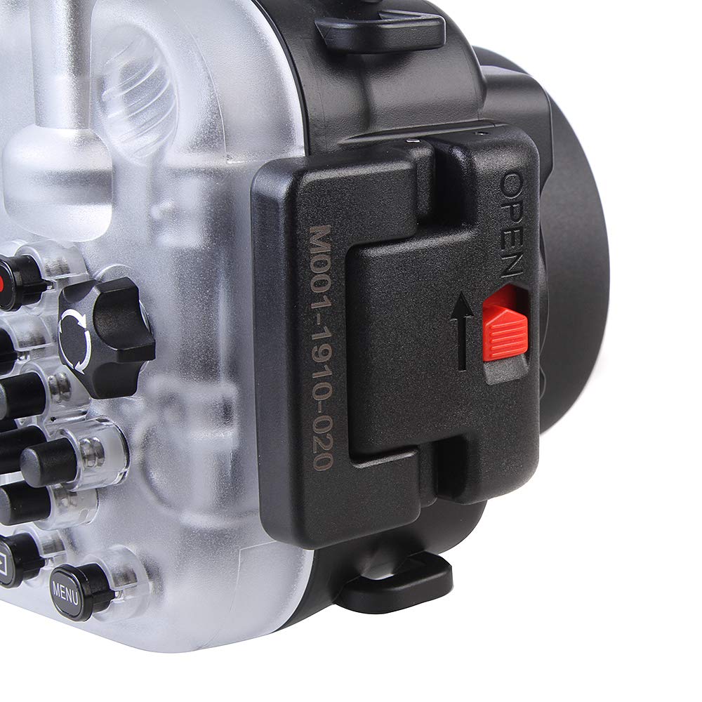 40m/130ft Waterproof DSLR Camera Housing for Canon G1X Mark III - Underwater Photography Case for Scuba Diving, Snorkeling & Marine Exploration