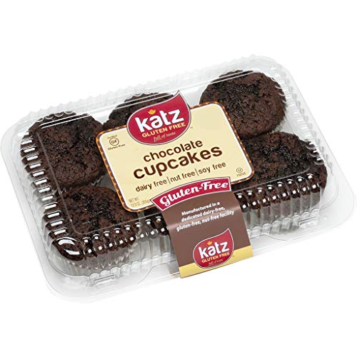 Katz Gluten Free Chocolate Cupcakes - Dairy Free, Nut Free, Soy Free, Kosher Certified (6 Packs of 6, 12.5oz Each) | Perfect for Birthday Parties, School Events & Celiac-Friendly Desserts