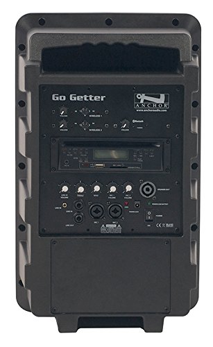 Anchor Audio Go Getter Dual Deluxe PA System with 2 Wireless Handheld Microphones - Perfect for Outdoor Events, Live Performances & Public Speaking