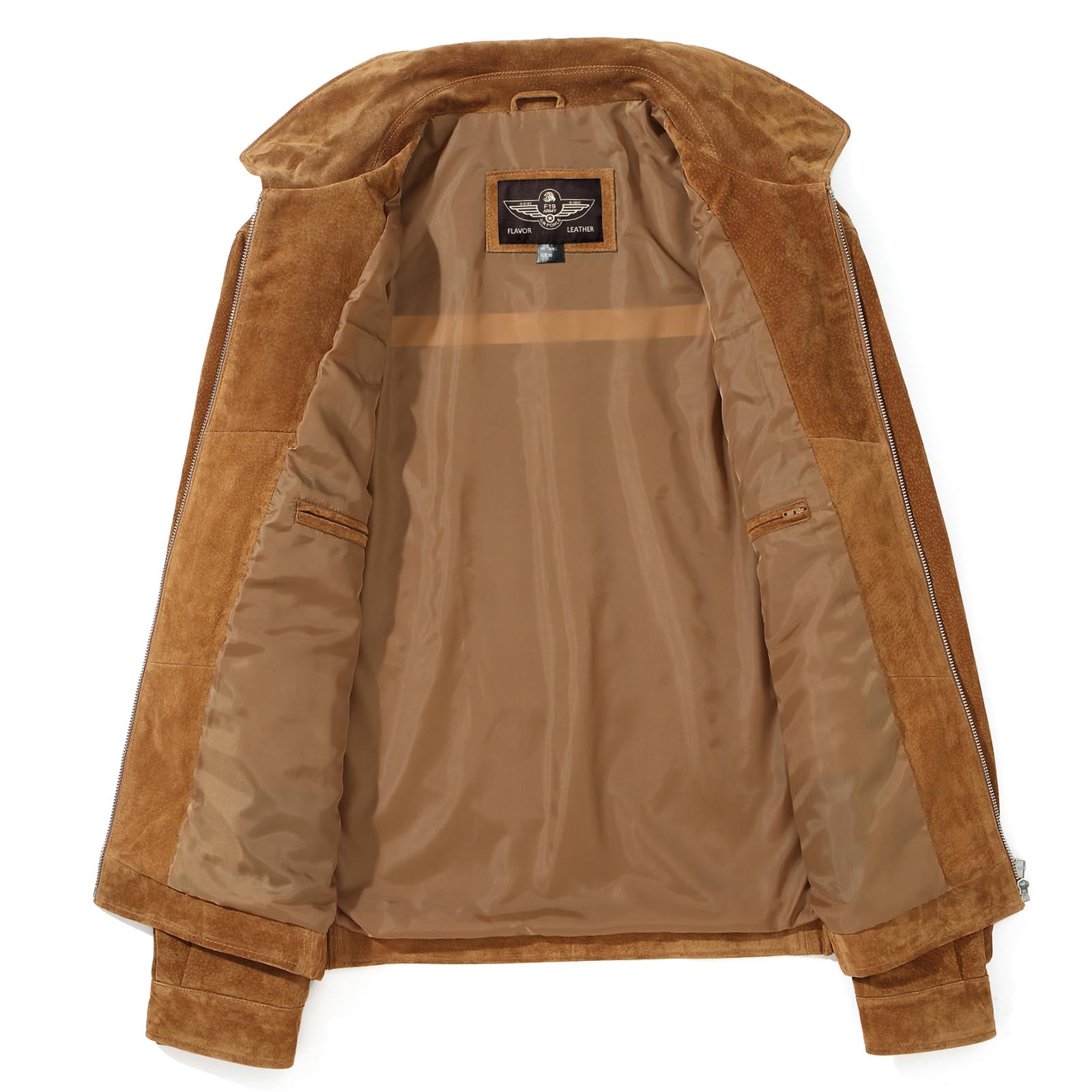 Premium Men's Suede Leather Bomber Jacket - Stylish Casual Coat for Fall & Winter | Perfect for Outdoor Activities, Travel & Daily Wear