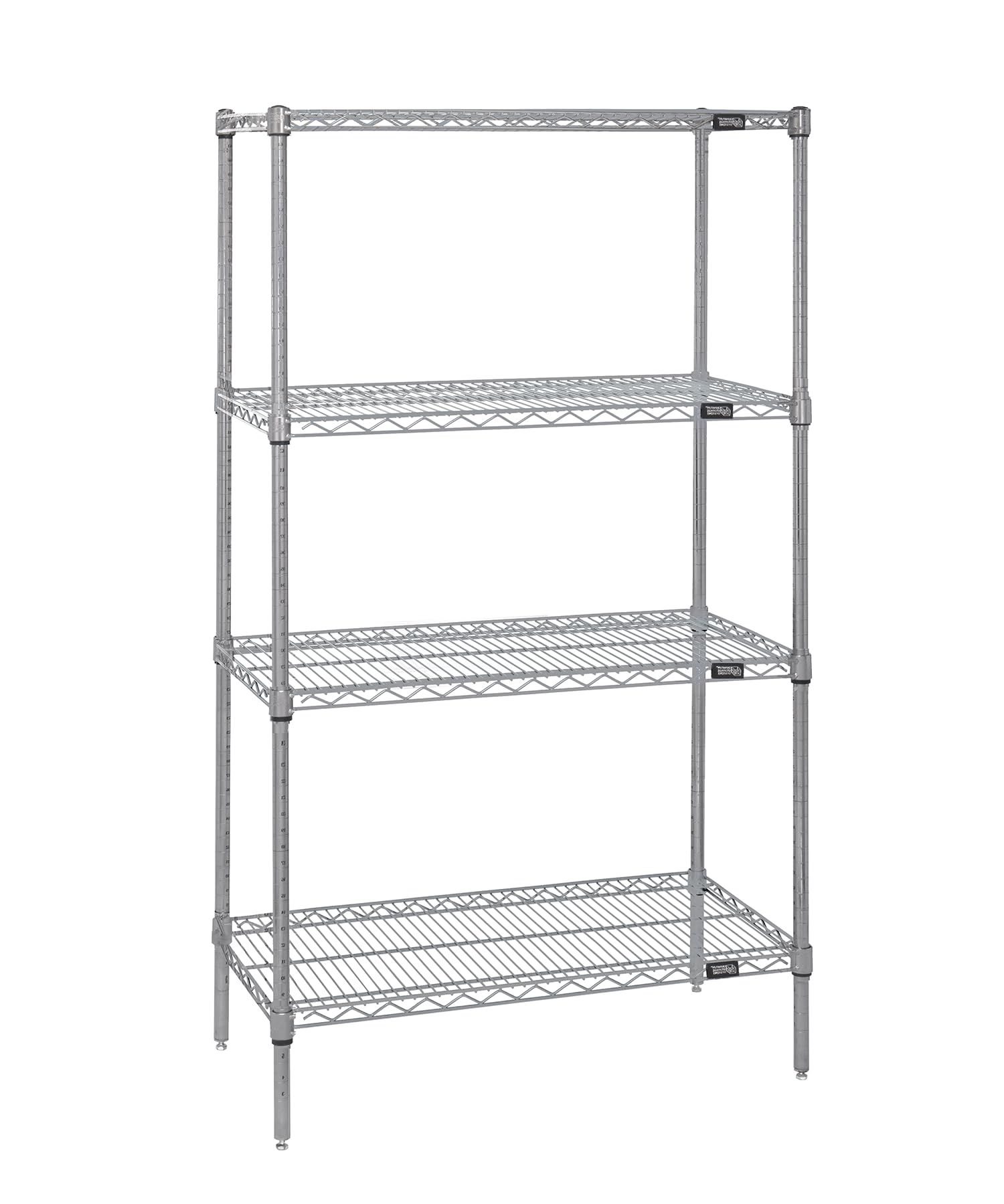 Quantum Storage Systems WR74-1860S Starter Kit - 4-Tier Stainless Steel Wire Shelves (74