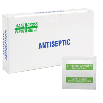 Alcohol Antiseptic Swabs - 10 Pack | Sterile Wipes for First Aid, Medical & Travel Use | Disinfectant Wipes for Cuts, Scrapes & Injection Sites